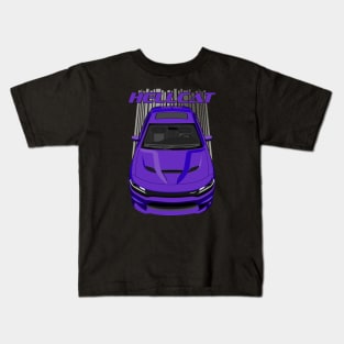 Charger Hellcat - Purple Kids T-Shirt